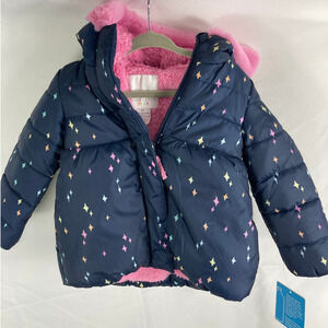 NWT Falls Creek Star Print Winter Coat Size 2T